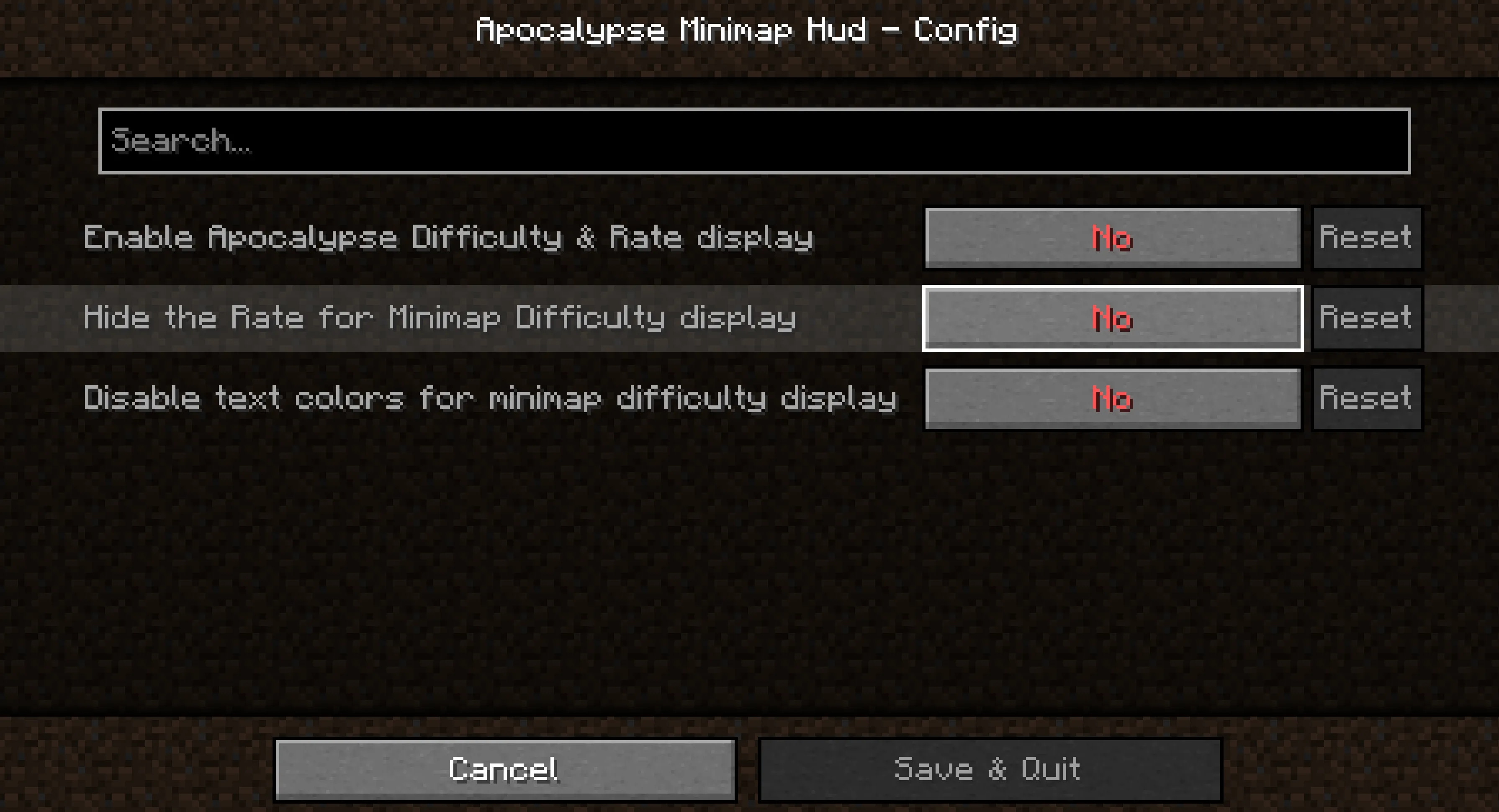 Apocalypse Minimap Hud — скриншот 2 (Моды, Minecraft)
