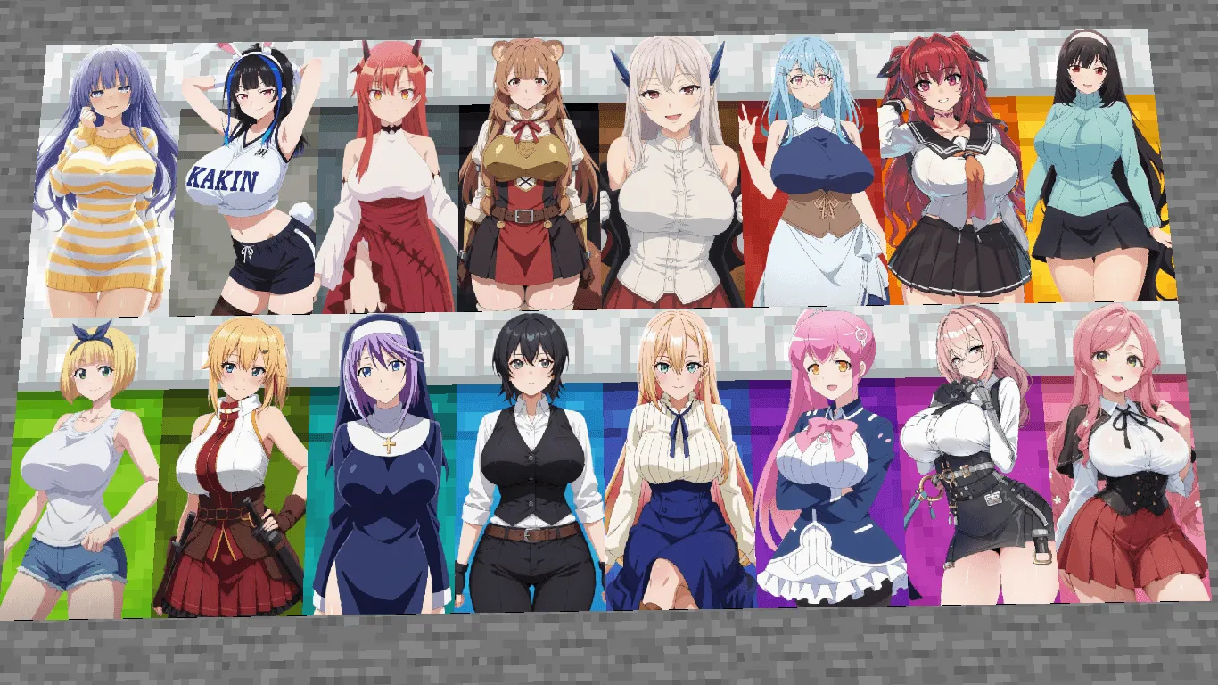 anime waifu Beds #26 — скриншот 1 (Текстуры, Minecraft)