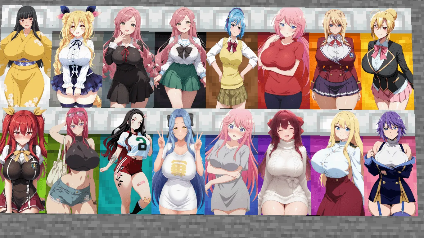 beautiful waifu beds, Текстуры, Minecraft