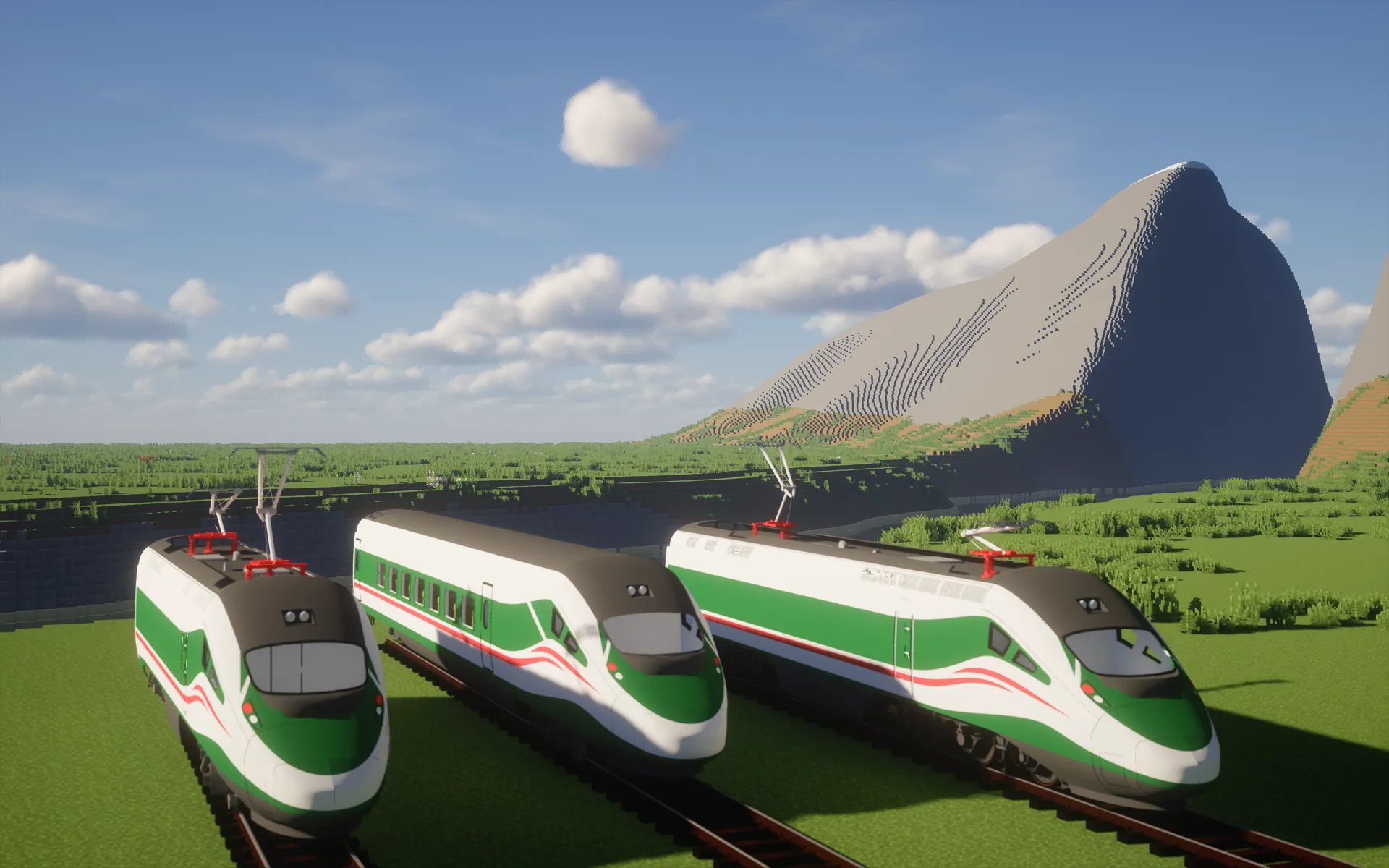 [IR/Immersive Railroading]China Railway CR200J "AD Calcium" EMU Train — скриншот 5 (Текстуры, Minecraft)
