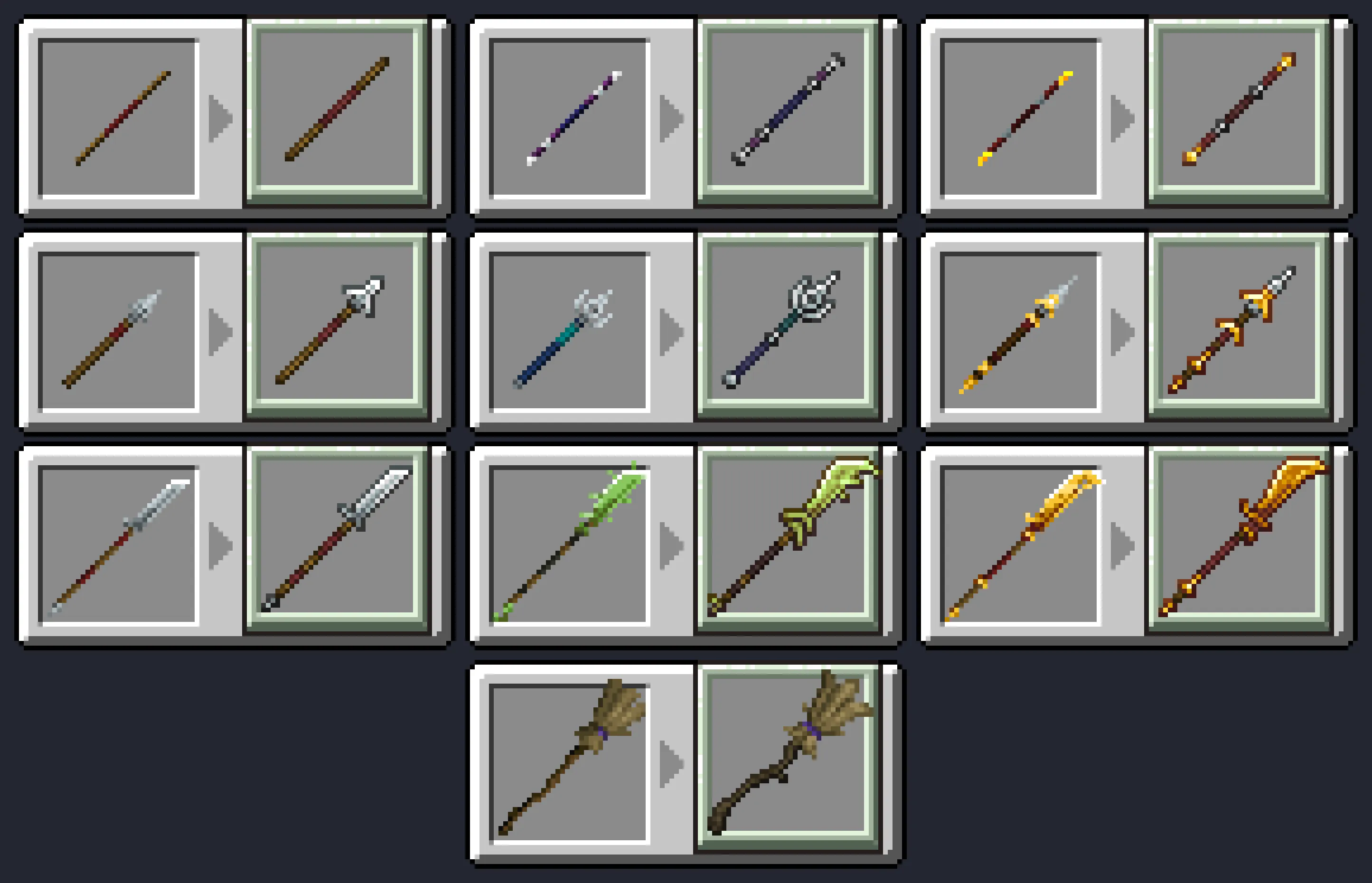 Tutta's Dungeons Weapons Texture (melee only) — скриншот 4 (Текстуры, Minecraft)