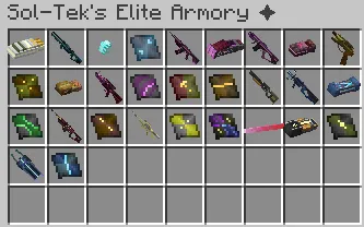 [VPB & PB:J] - Sol-Tek's Elite Armory — скриншот 2 (Кастомизации, Minecraft)