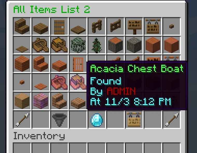 All Items — скриншот 3 (Плагины, Minecraft)