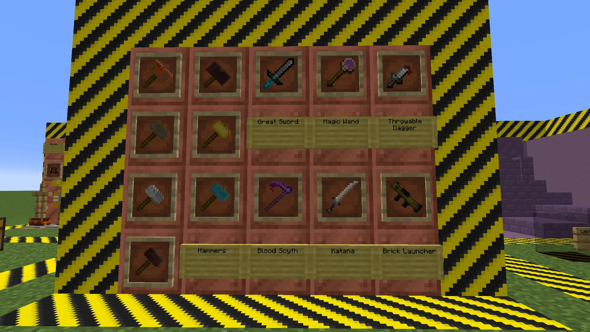 Angry's Armory, Моды, Minecraft