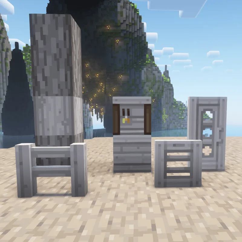 Whimscape x Oh The Biomes We've Gone — скриншот 4 (Текстуры, Minecraft)