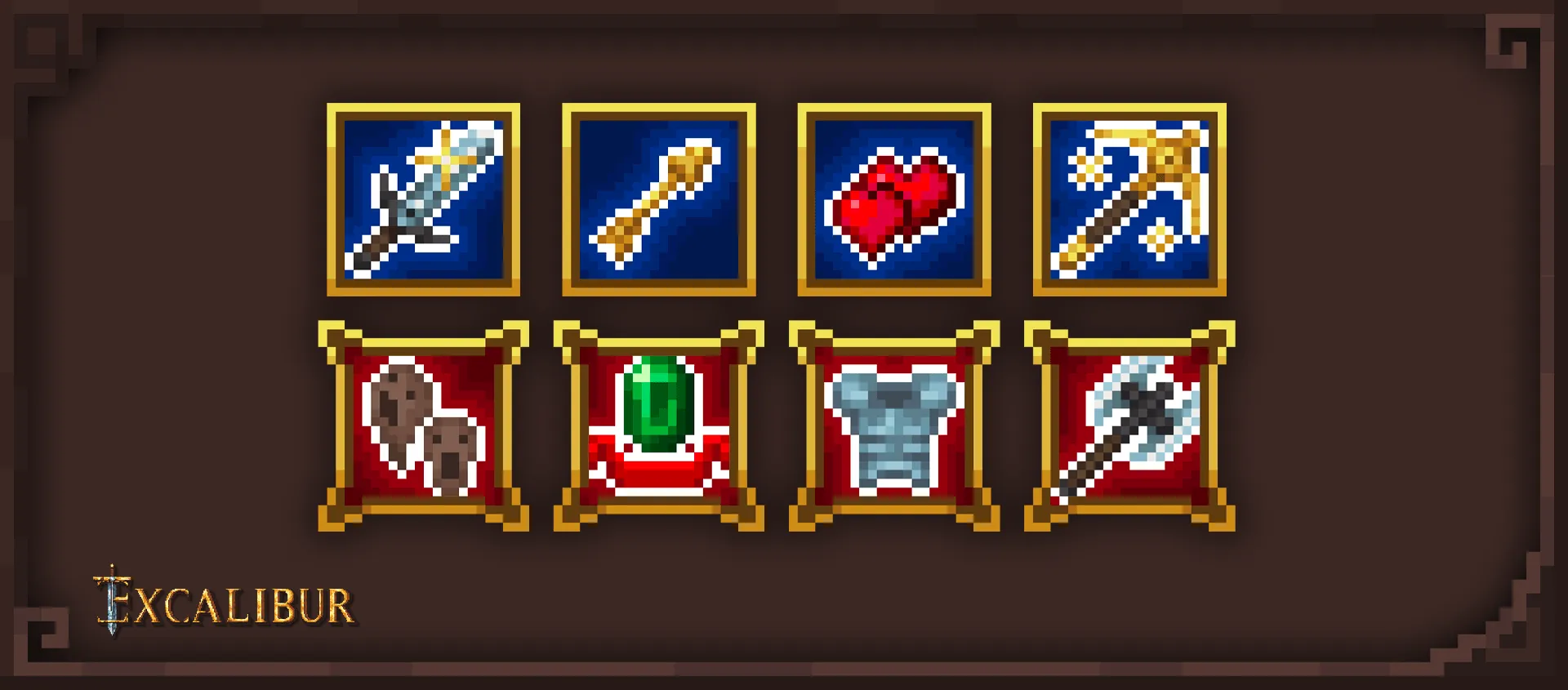 Excalibur | Just Leveling Support, Текстуры, Minecraft