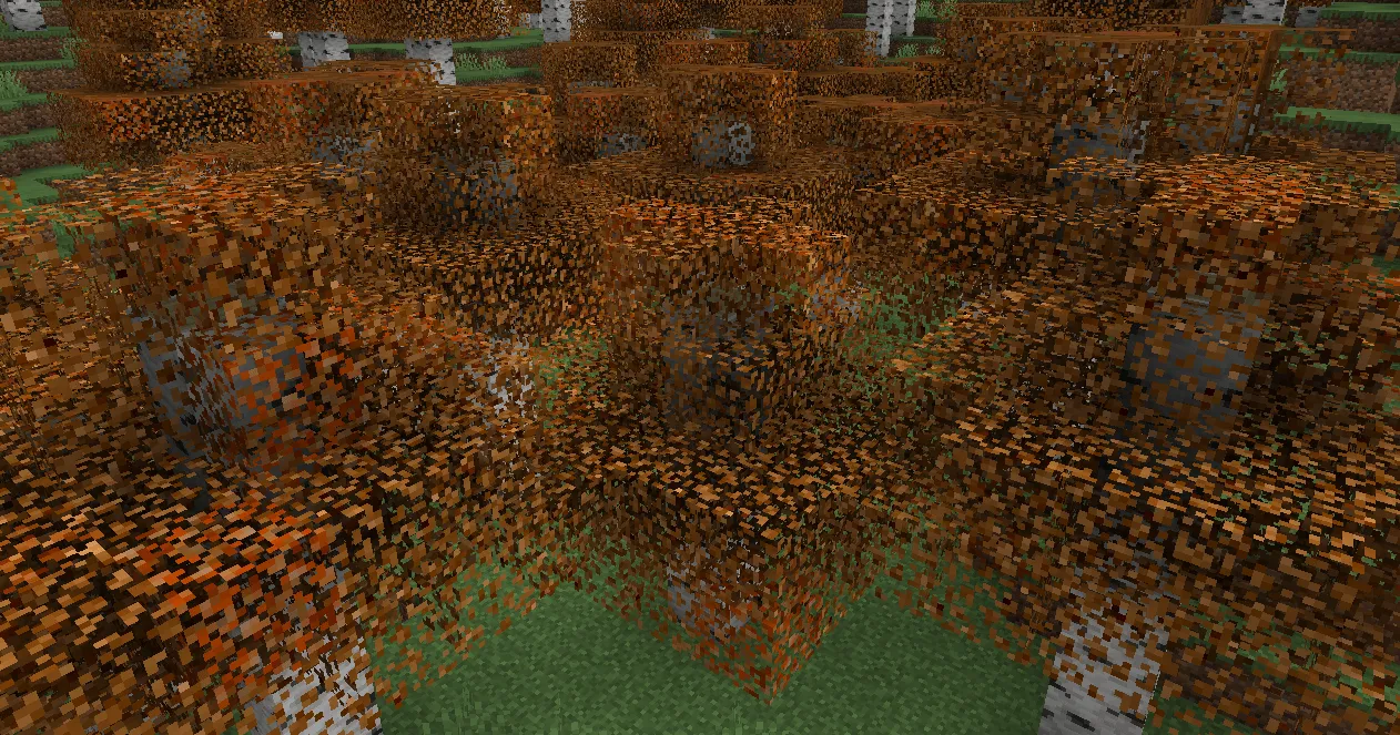 Autumn Birch  + Bushy  — скриншот 2 (Текстуры, Minecraft)