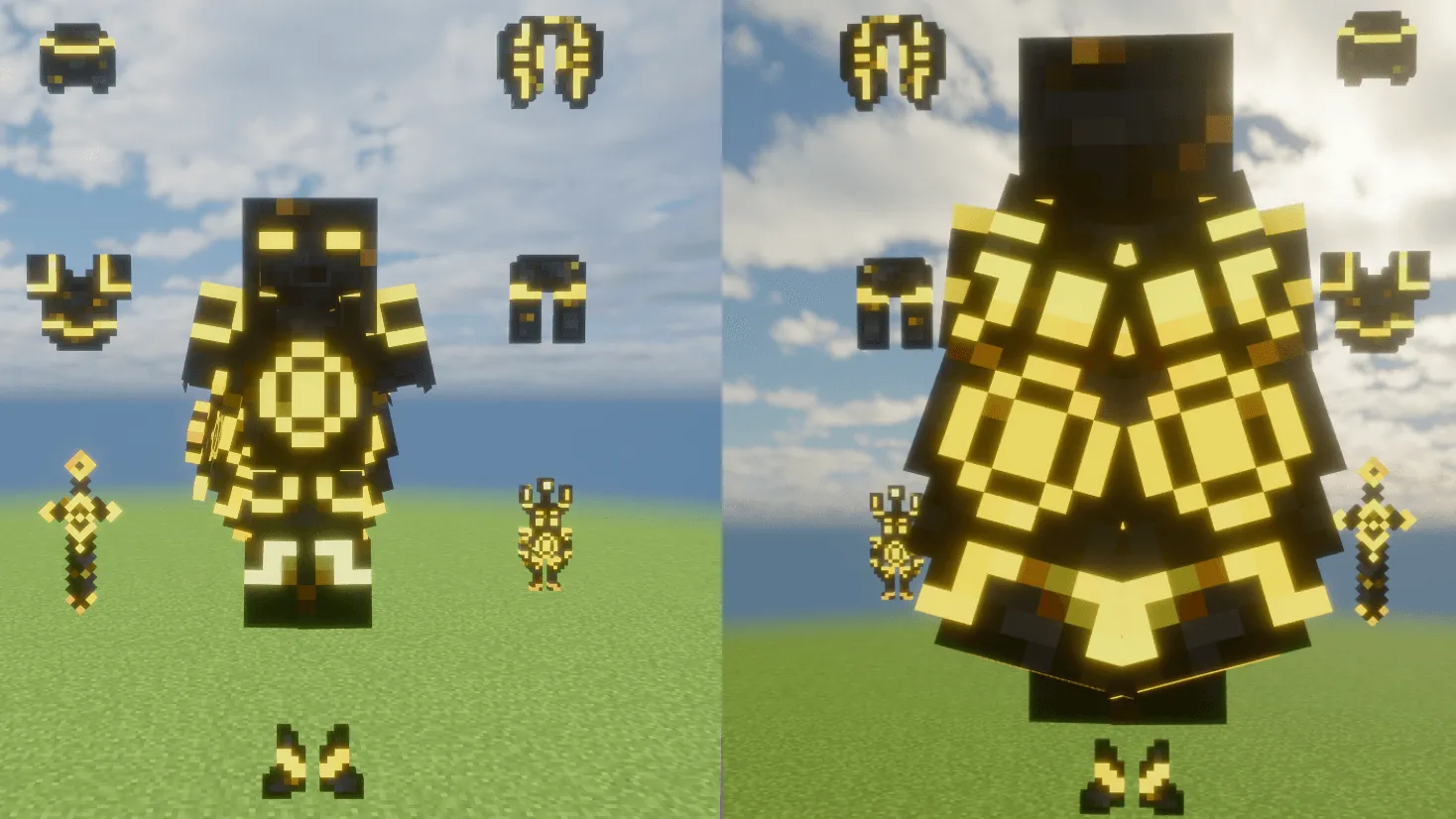 Glowing Trim Ultimate — скриншот 8 (Текстуры, Minecraft)