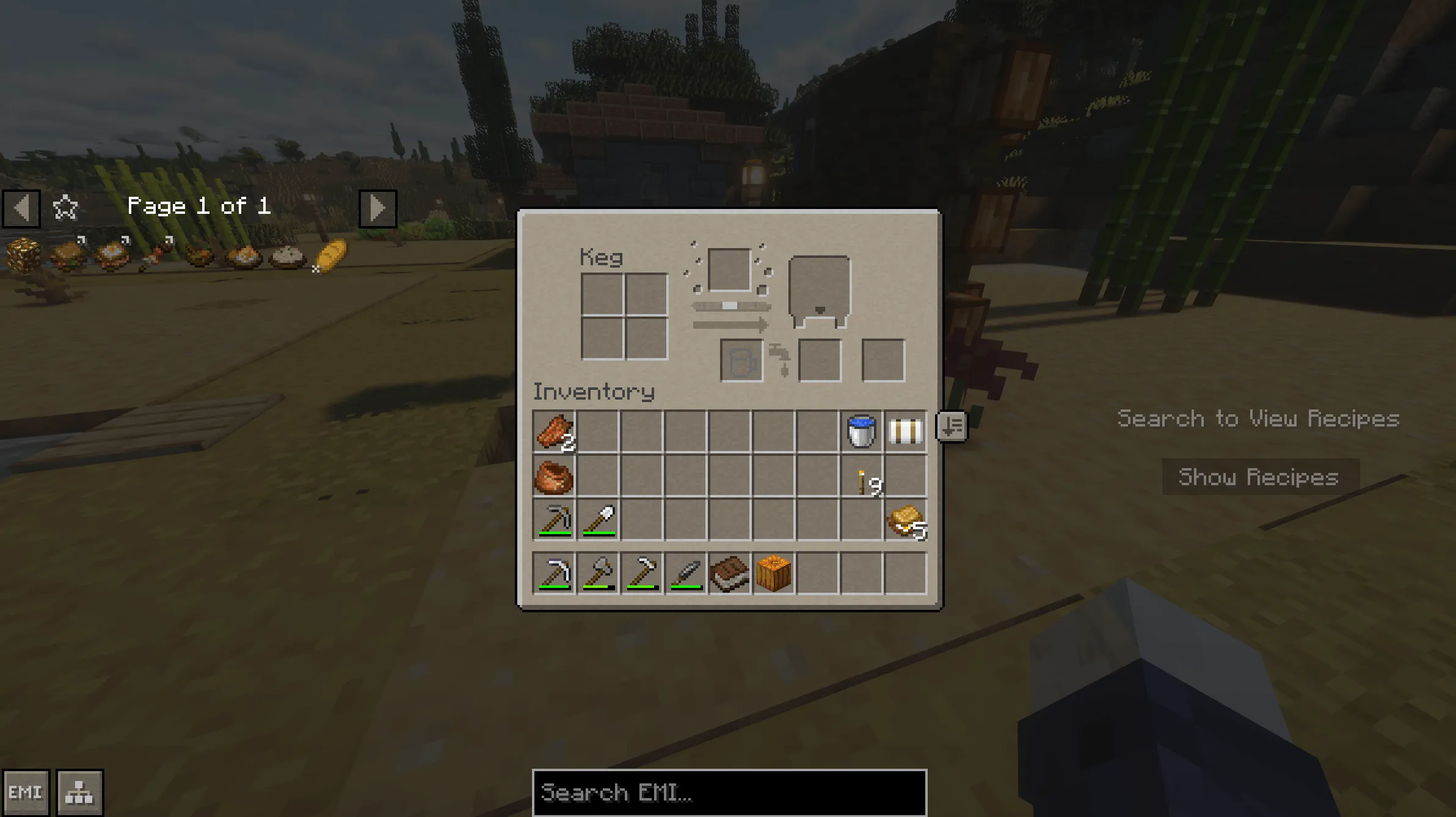 Earthy GUI — скриншот 4 (Текстуры, Minecraft)