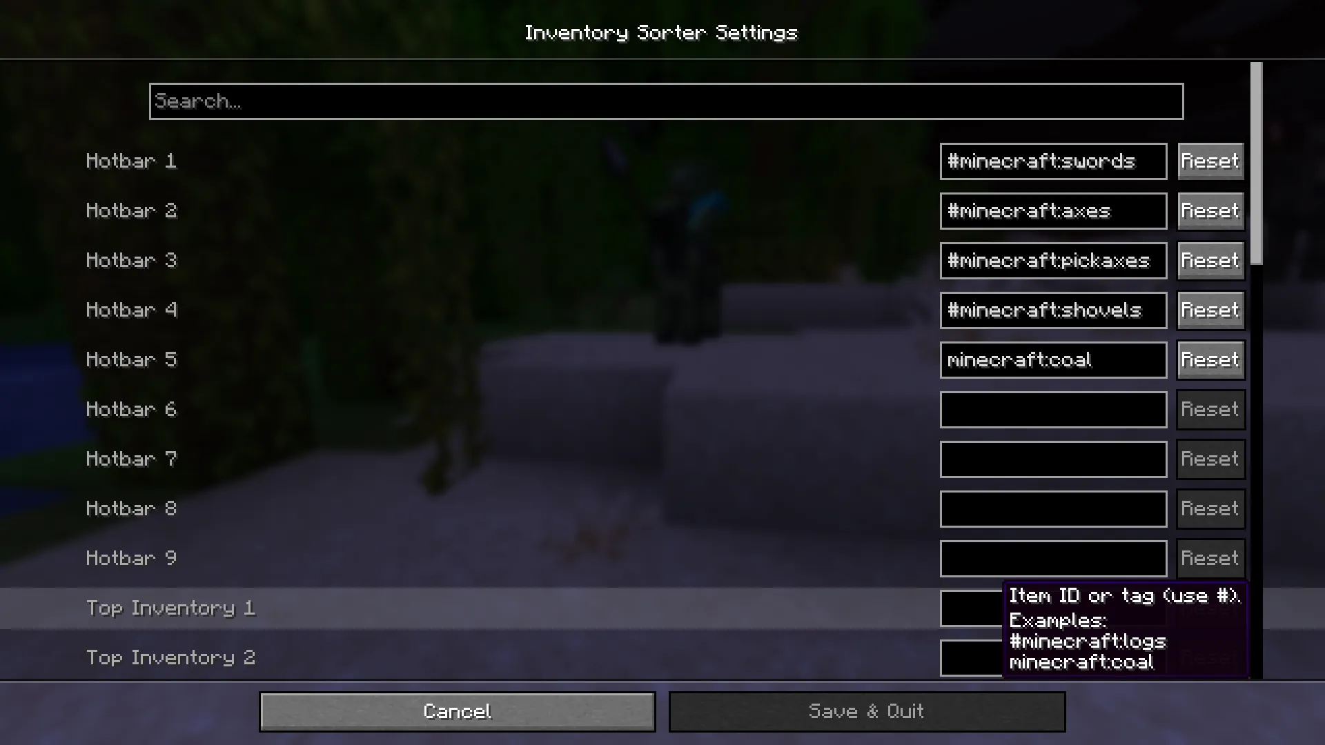 The Advanced Inventory Sorter — скриншот 1 (Моды, Minecraft)