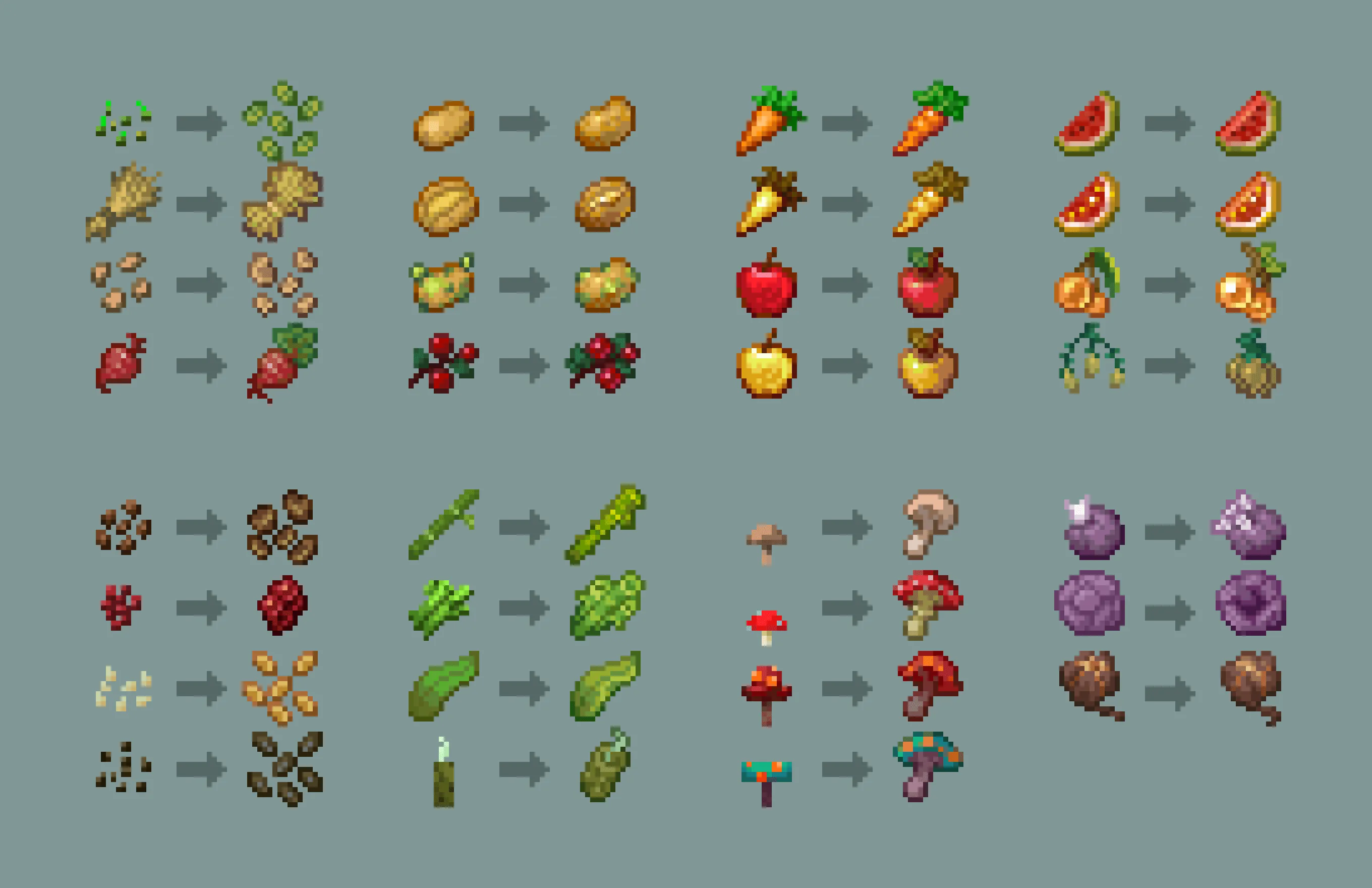 Crops Re-Crafted — скриншот 1 (Текстуры, Minecraft)