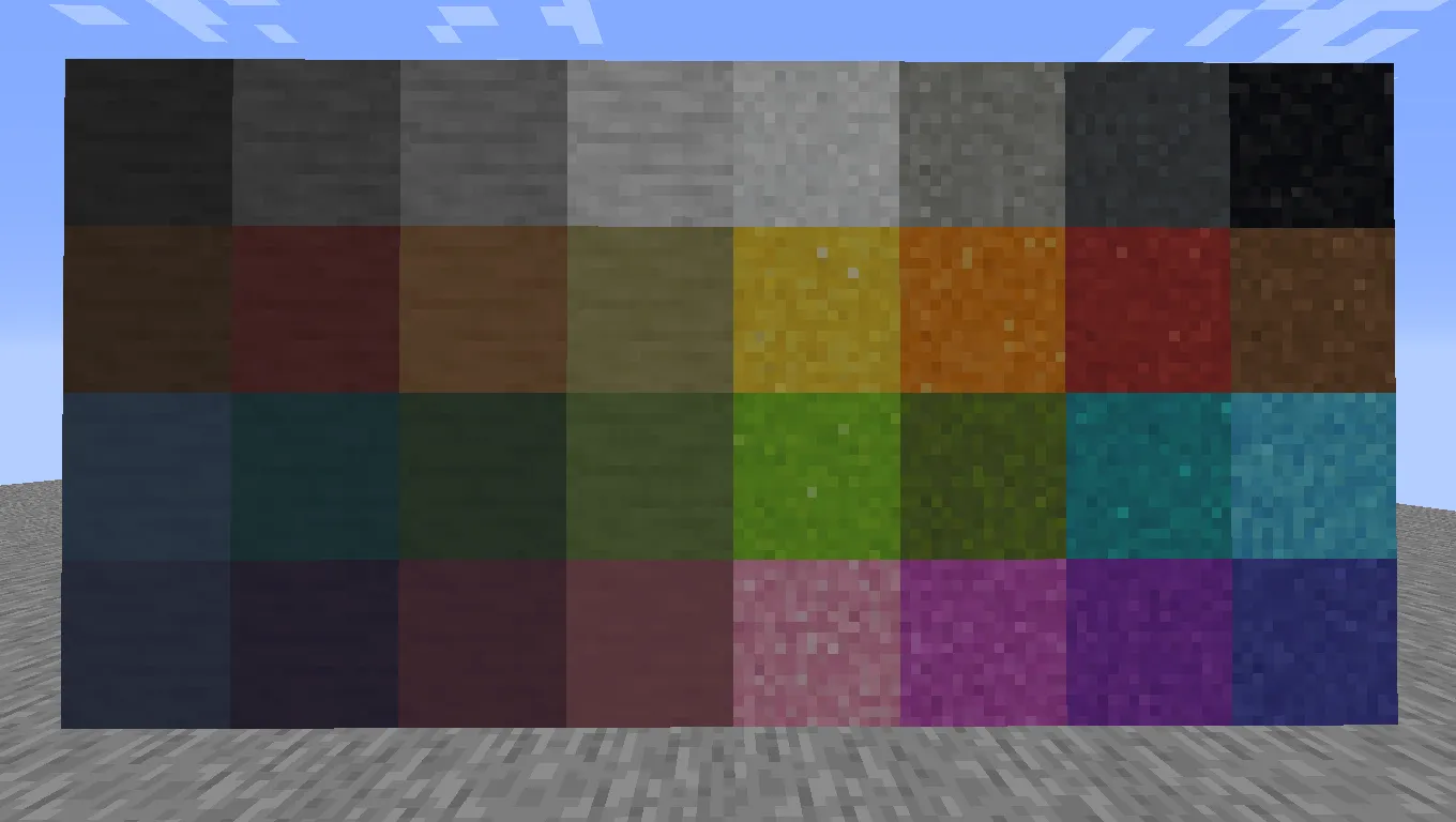 Grittier Concrete — скриншот 1 (Текстуры, Minecraft)