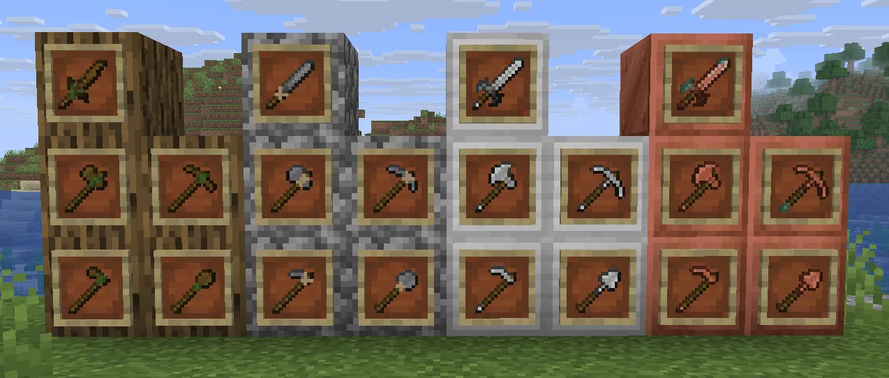 Action And Stuff Tools, Текстуры, Minecraft