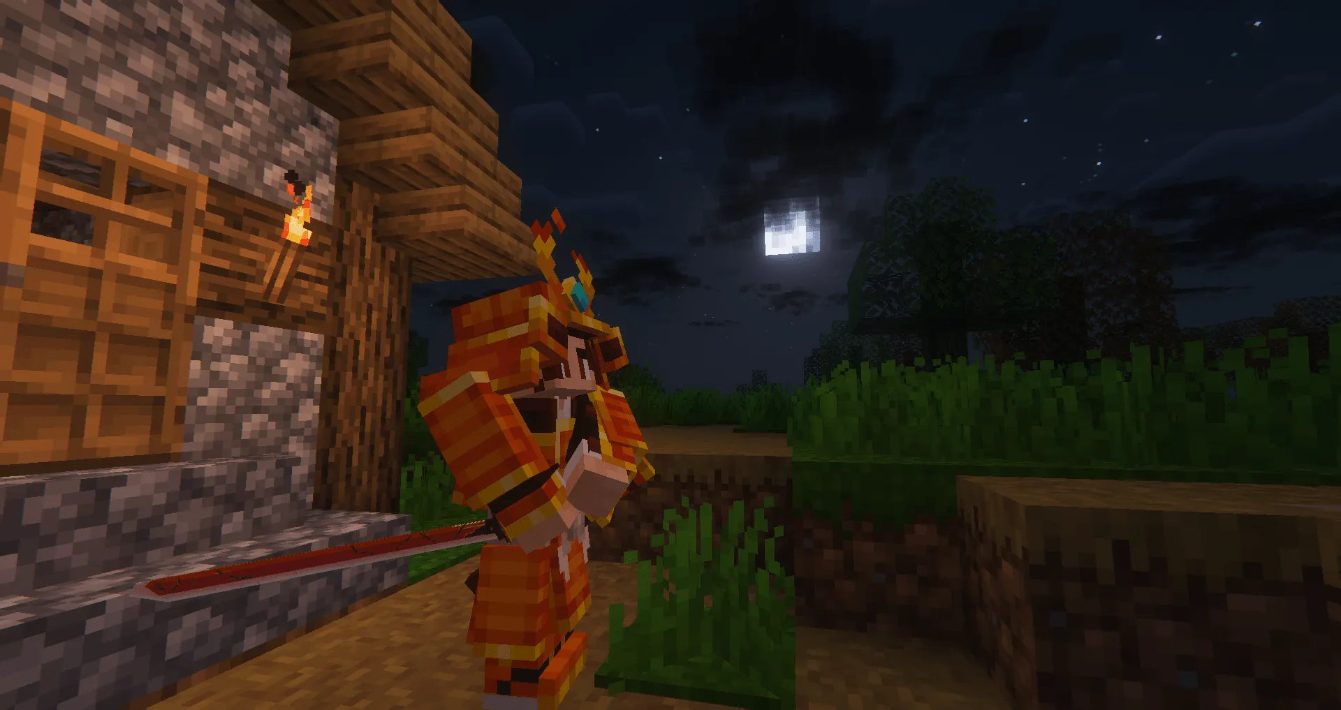 Wizard Samurai - Iron's Spells Addon x Samurai Dynasty, Моды, Minecraft