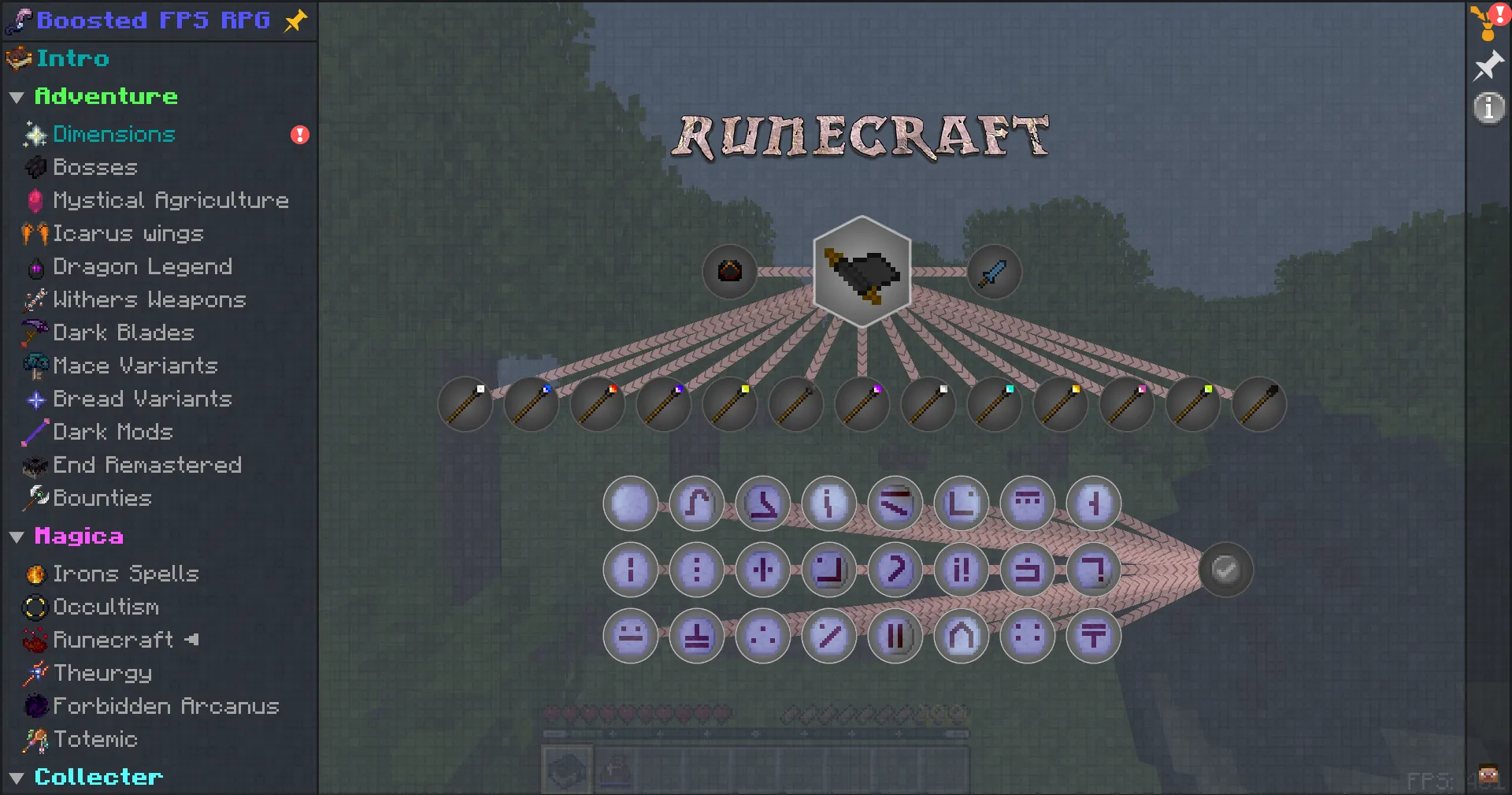 Boosted FPS RPG, Модпаки, Minecraft