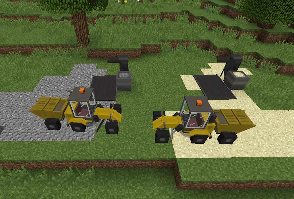 Vehicles and roads, Моды, Minecraft