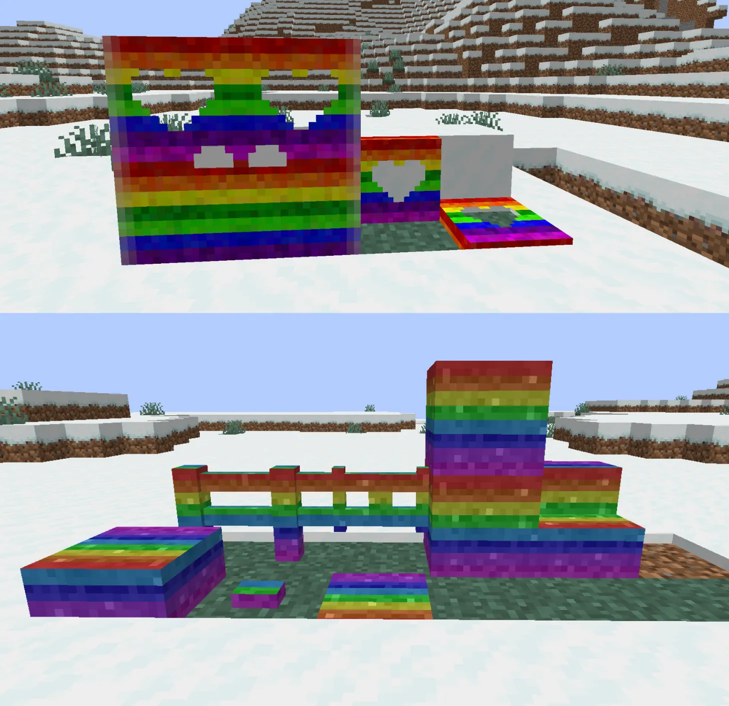 Rainbow Forest and Bleeding Forest Biomes, Моды, Minecraft