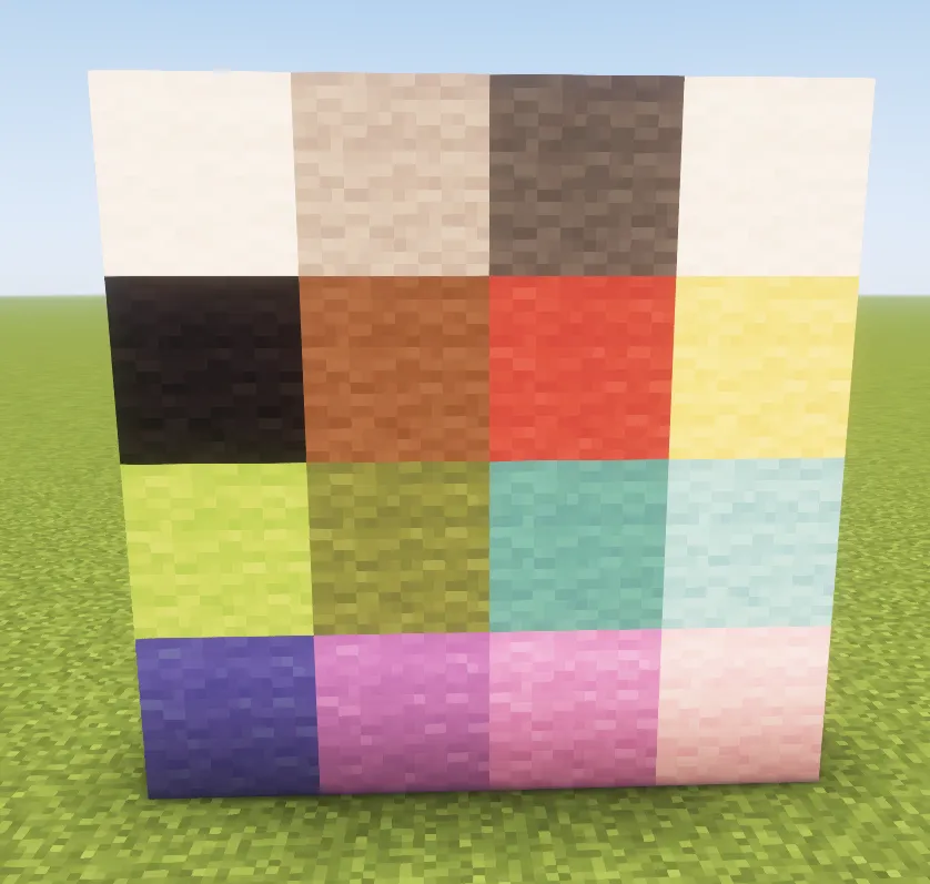 Cute Soft Wool, Текстуры, Minecraft