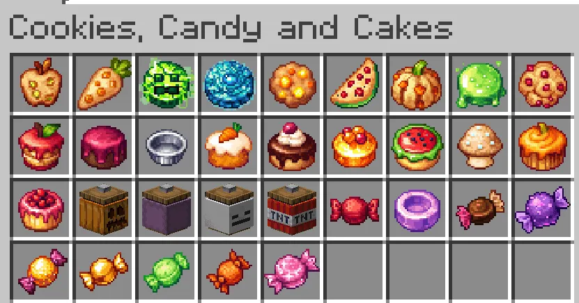 Cookies, Candy and Cakes — скриншот 1 (Моды, Minecraft)