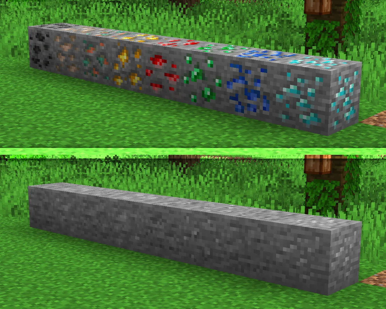 Less-Visible Ores, Текстуры, Minecraft