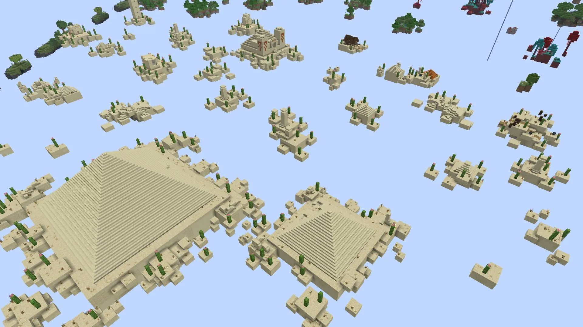 Tryzz's Skyblock Adventure, Карты, Minecraft