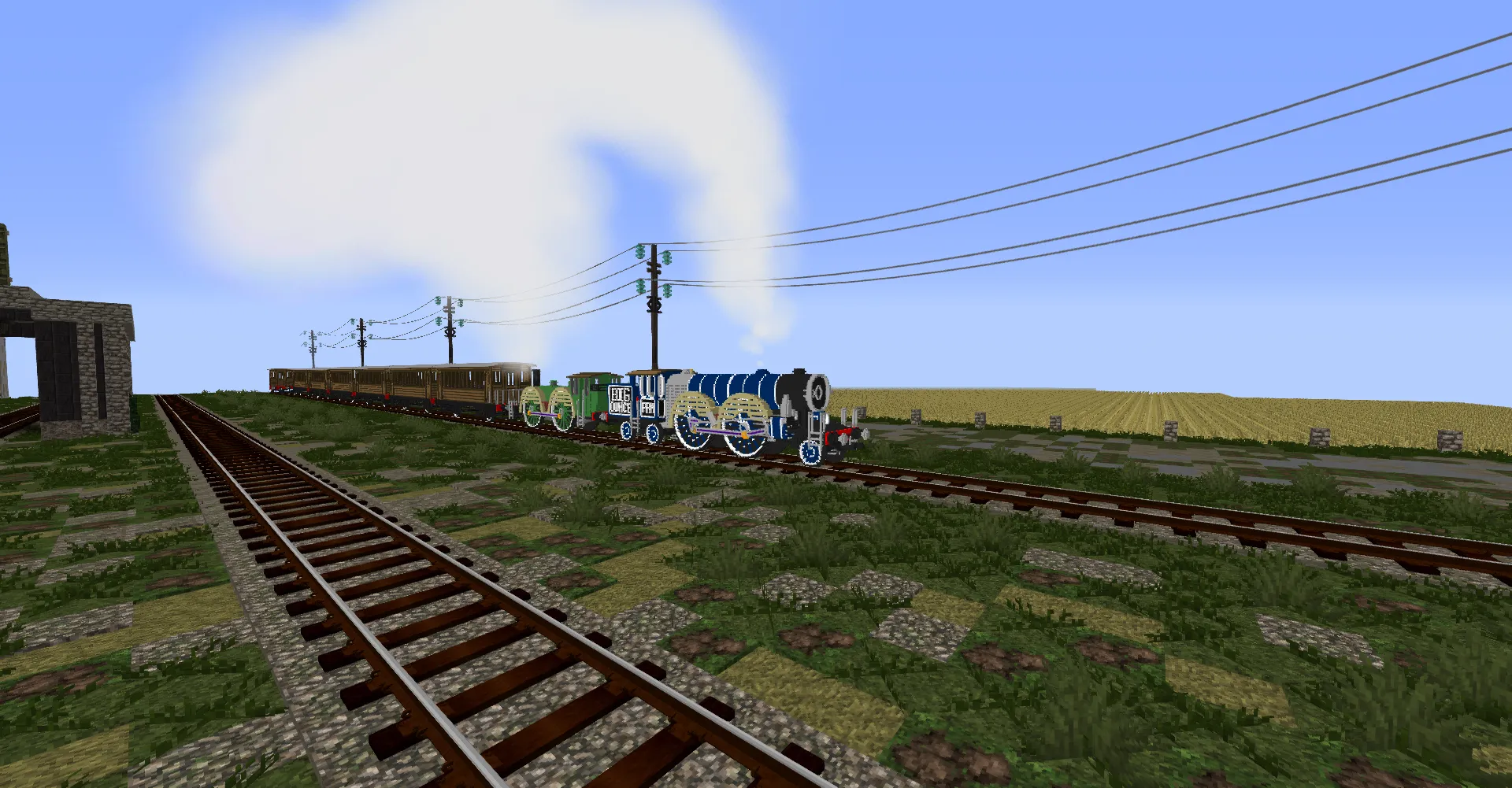 [Immersive Railroading] Shaded's Custom Voxel Train Pack REBORN — скриншот 4 (Текстуры, Minecraft)