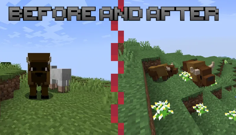 bison(cow) — скриншот 3 (Текстуры, Minecraft)