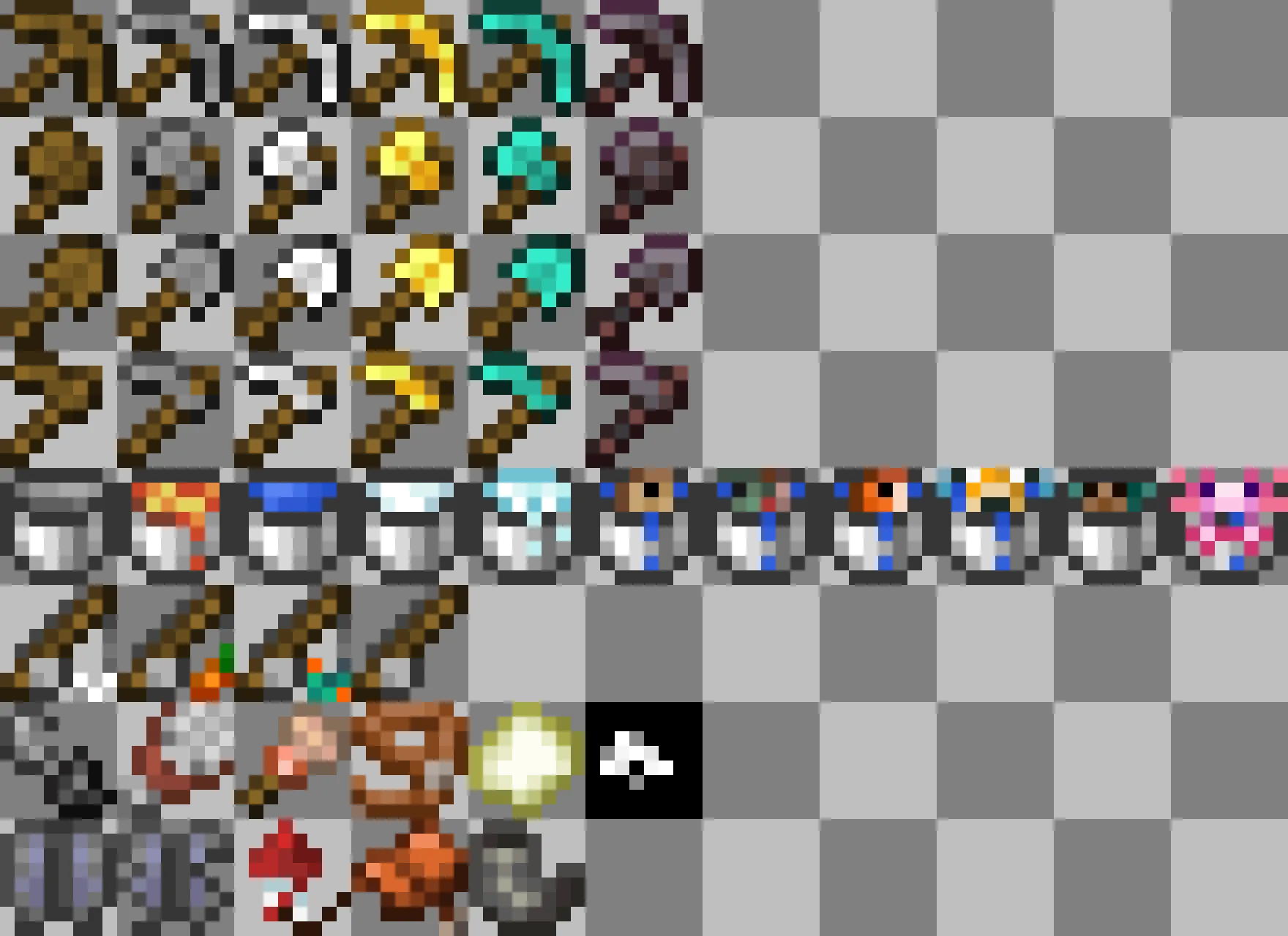 Vanilla Style Items 8x8 — скриншот 1 (Текстуры, Minecraft)