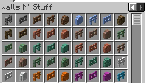WallsNStuff, Моды, Minecraft