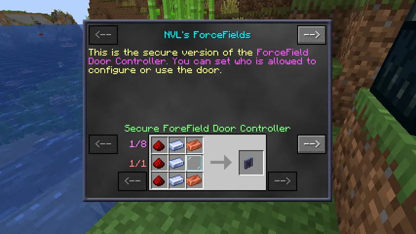 NVL Force Fields, Моды, Minecraft