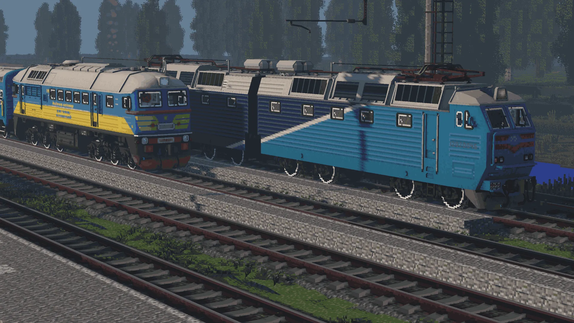 Ukrainian Texel Railway Pack (IR - Immersive railroading) — скриншот 4 (Текстуры, Minecraft)