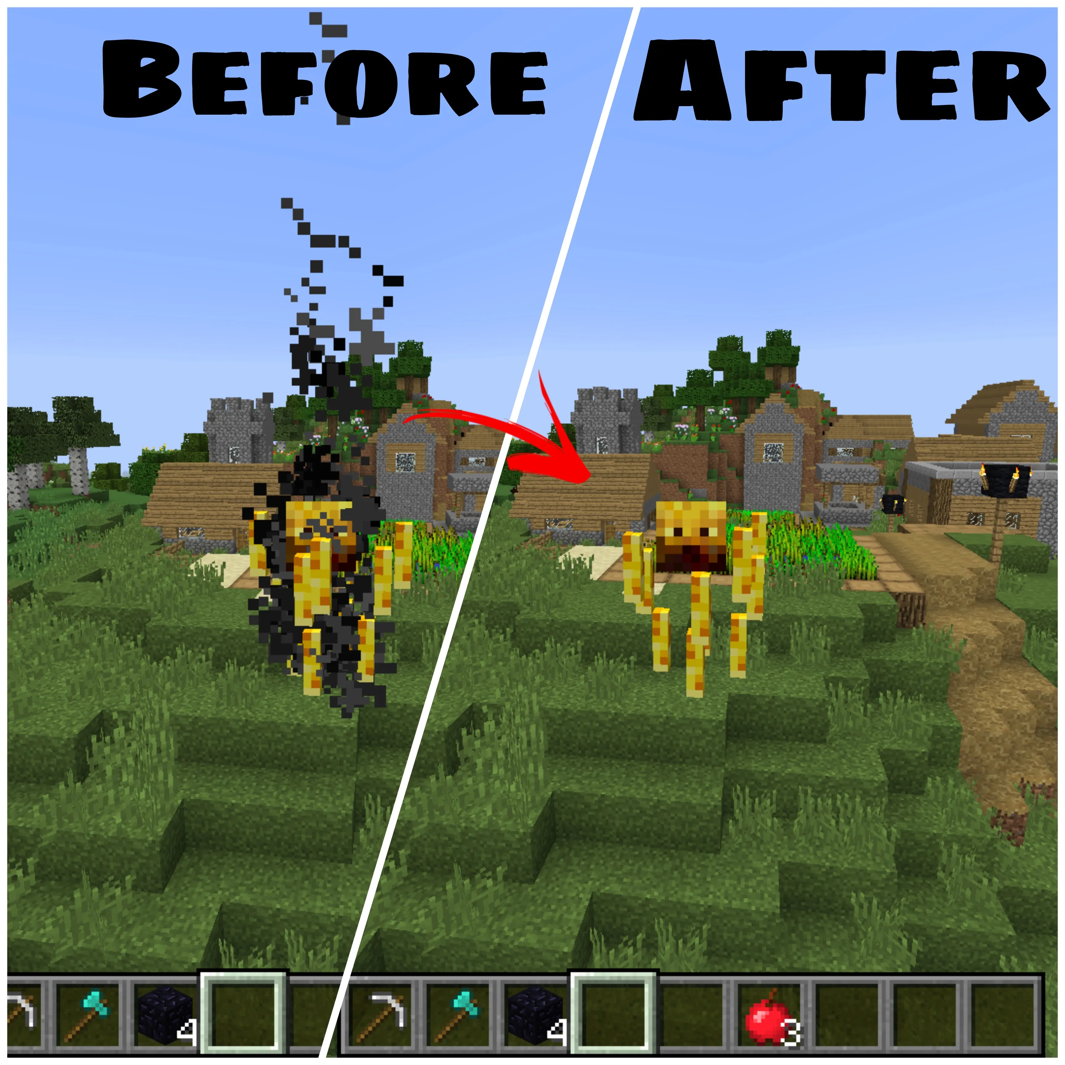 Blaze Particle Remover — скриншот 1 (Текстуры, Minecraft)