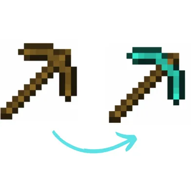 Weapons Turning into diamond — скриншот 1 (Текстуры, Minecraft)