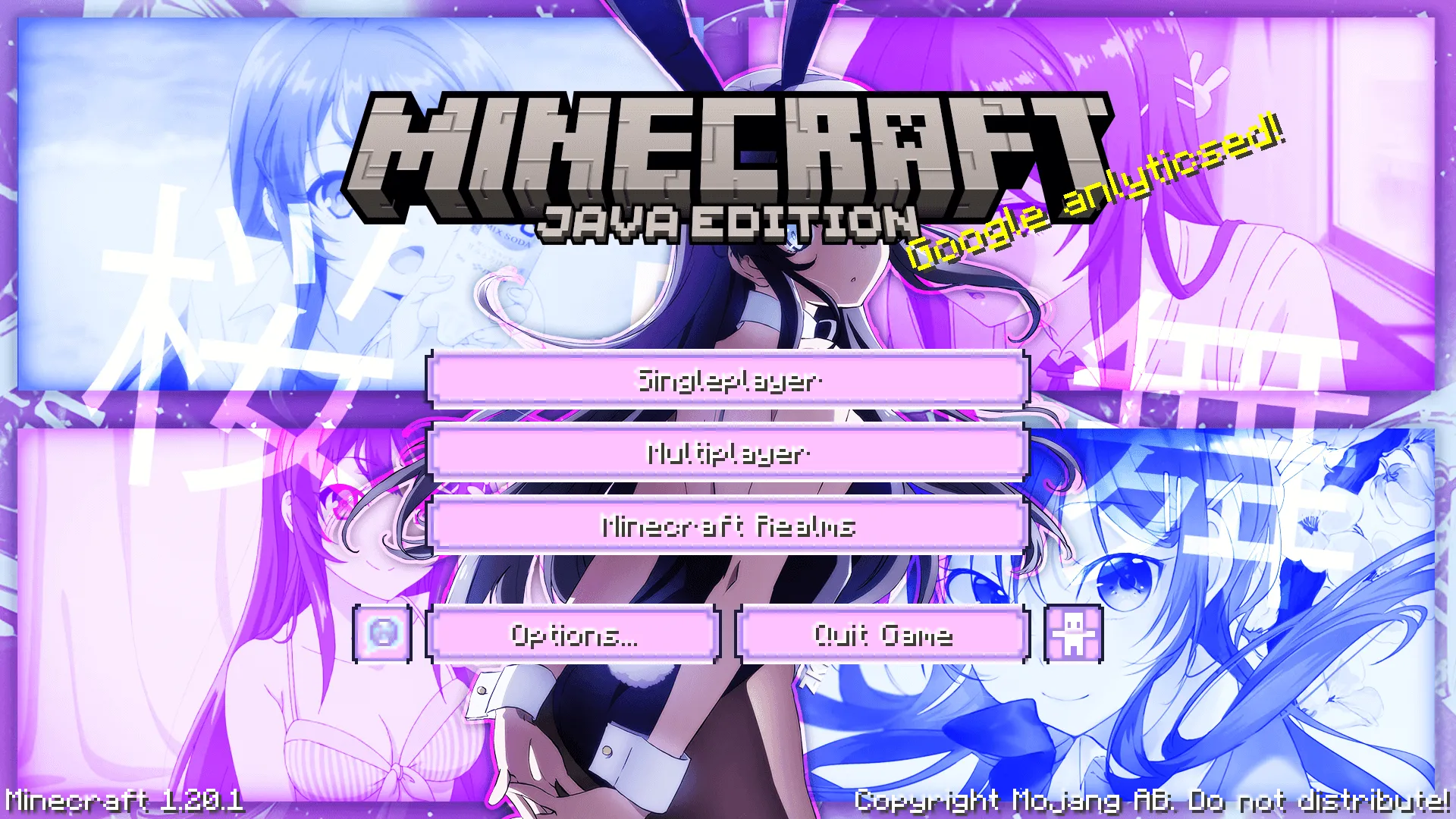 Rascal Does Not Dream GUI Pack, Текстуры, Minecraft