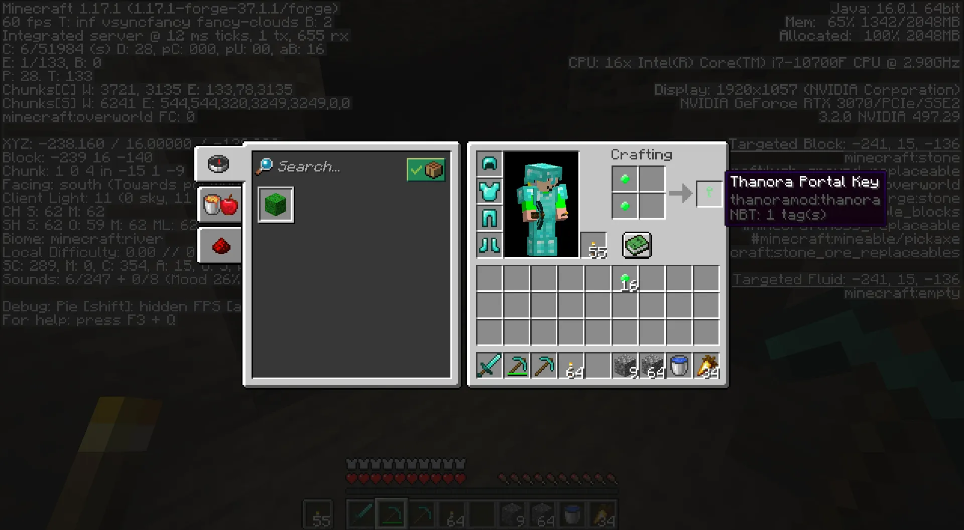 Thanora: Dimensions and Adventures, Моды, Minecraft