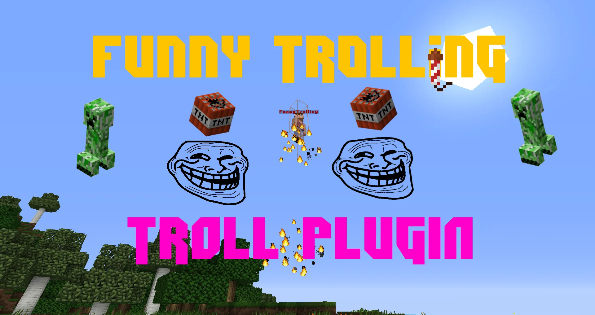 FunnyTrolling — скриншот 2 (Плагины, Minecraft)