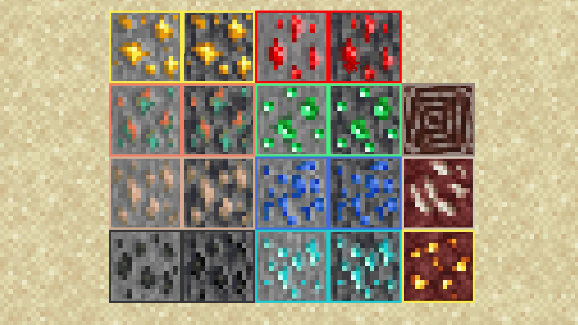Better Outlined Ores — скриншот 4 (Текстуры, Minecraft)