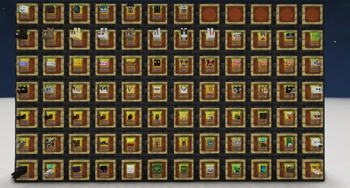 Trading Cards Resource Pack, Текстуры, Minecraft
