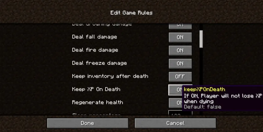 Keep XP After Death, Моды, Minecraft