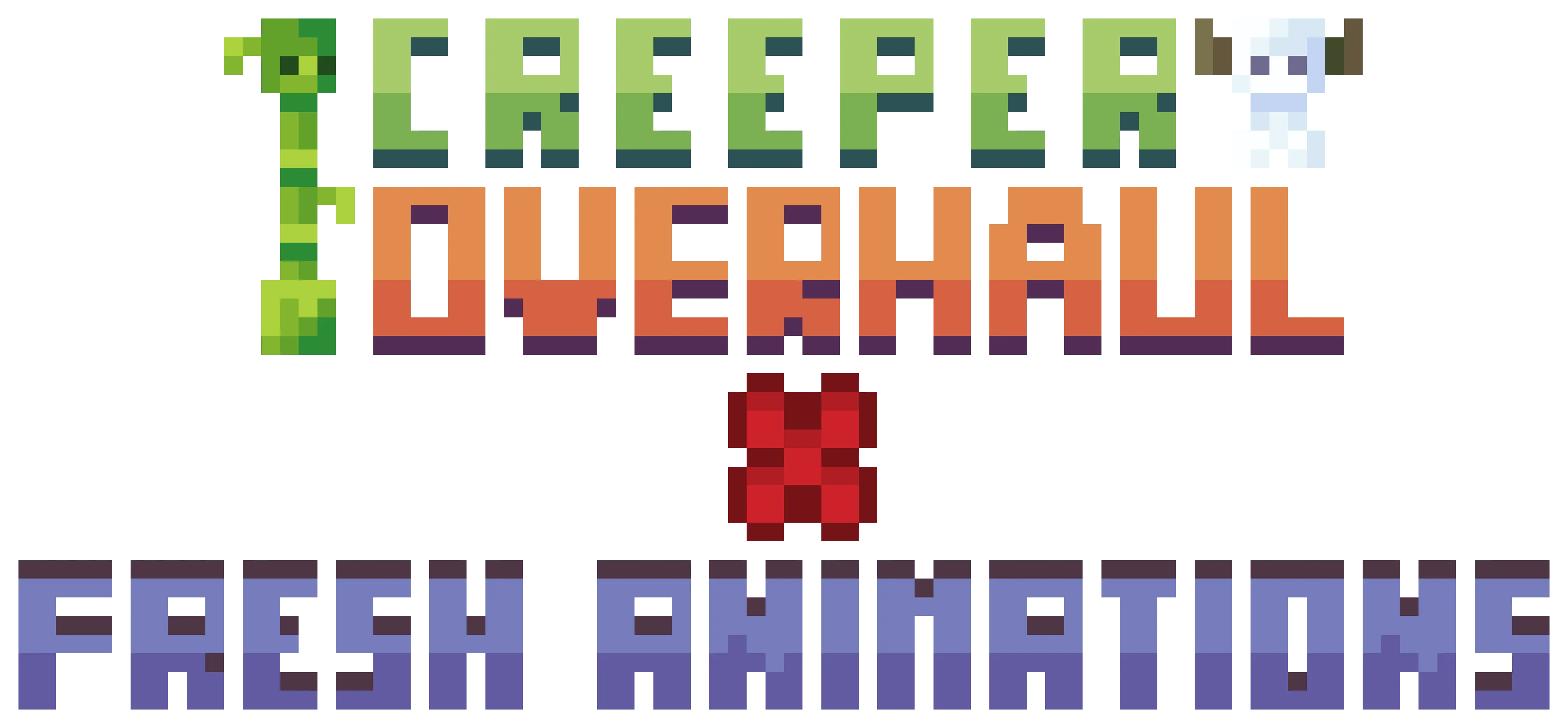 Creeper Overhaul x Fresh Animations — скриншот 2 (Текстуры, Minecraft)