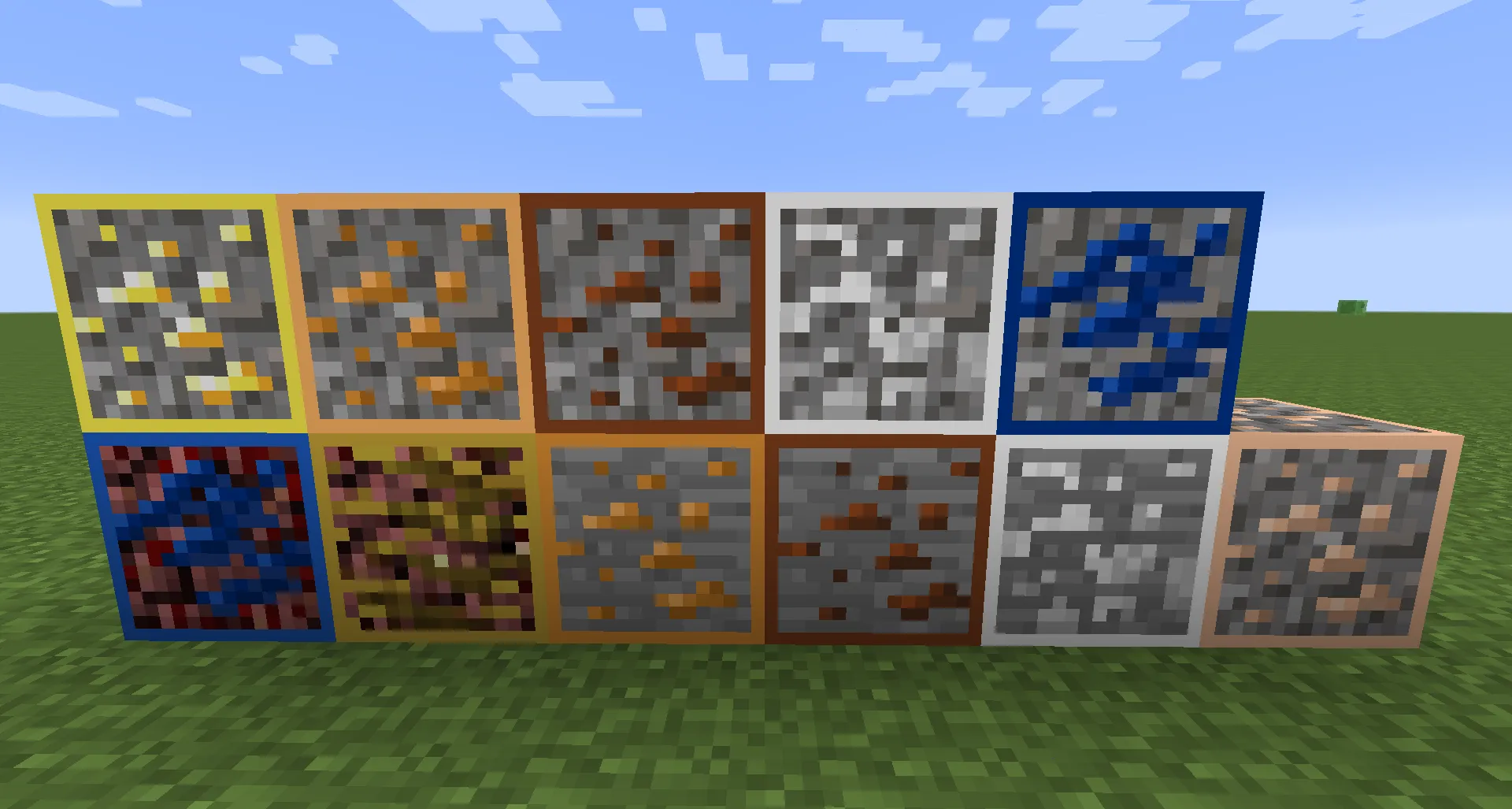 Ore Grids, Текстуры, Minecraft