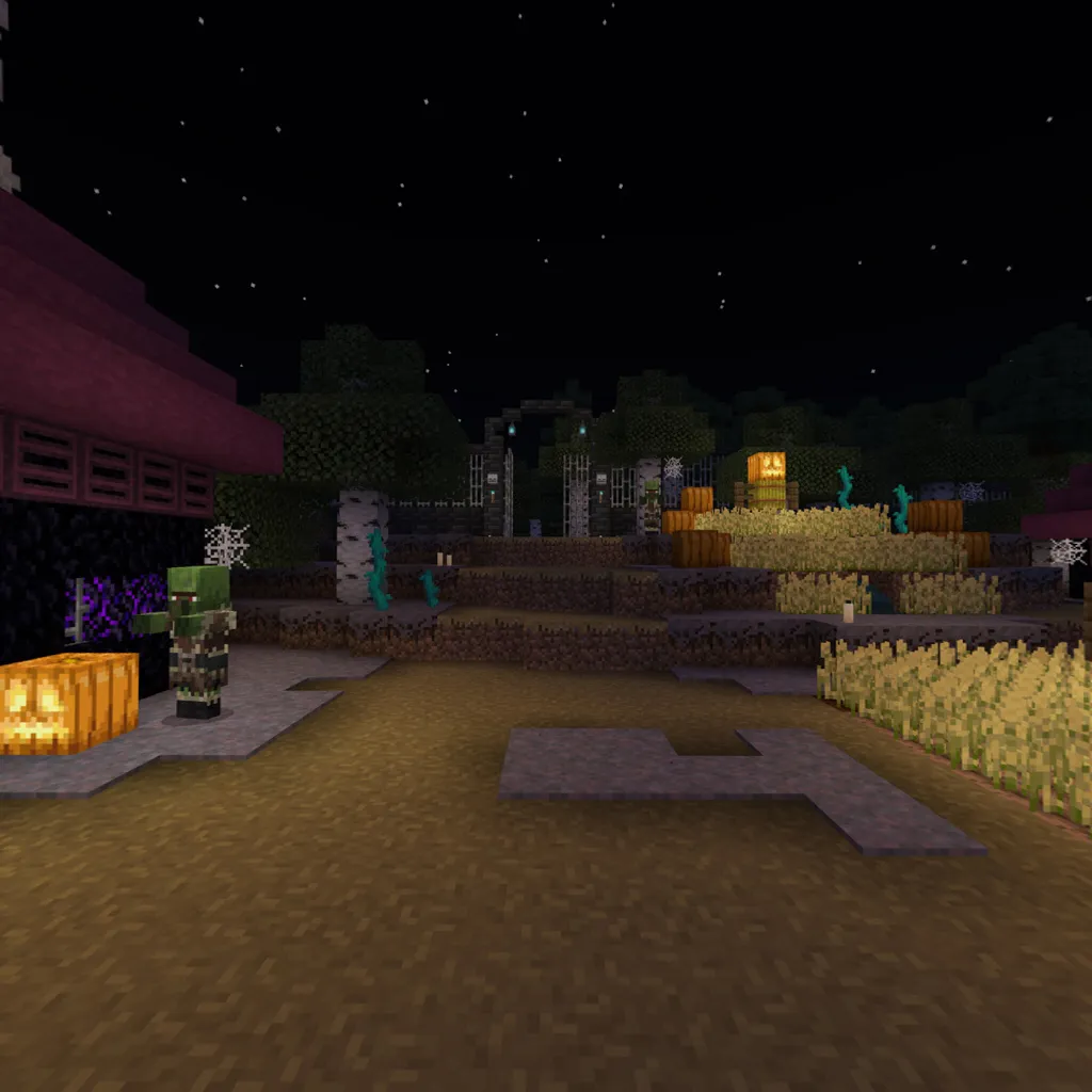 Halloween Panorama (Java), Текстуры, Minecraft