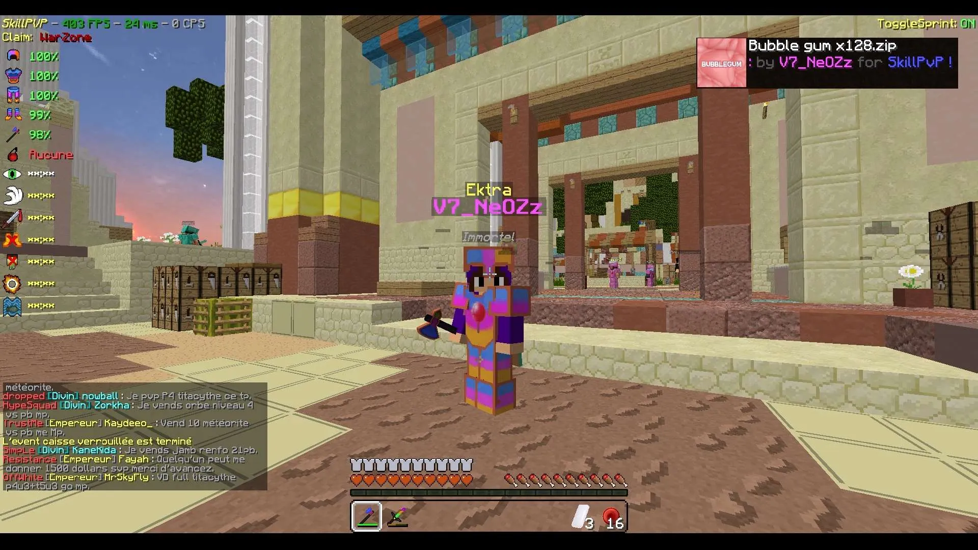 Bubble gum [x128] — скриншот 4 (Текстуры, Minecraft)
