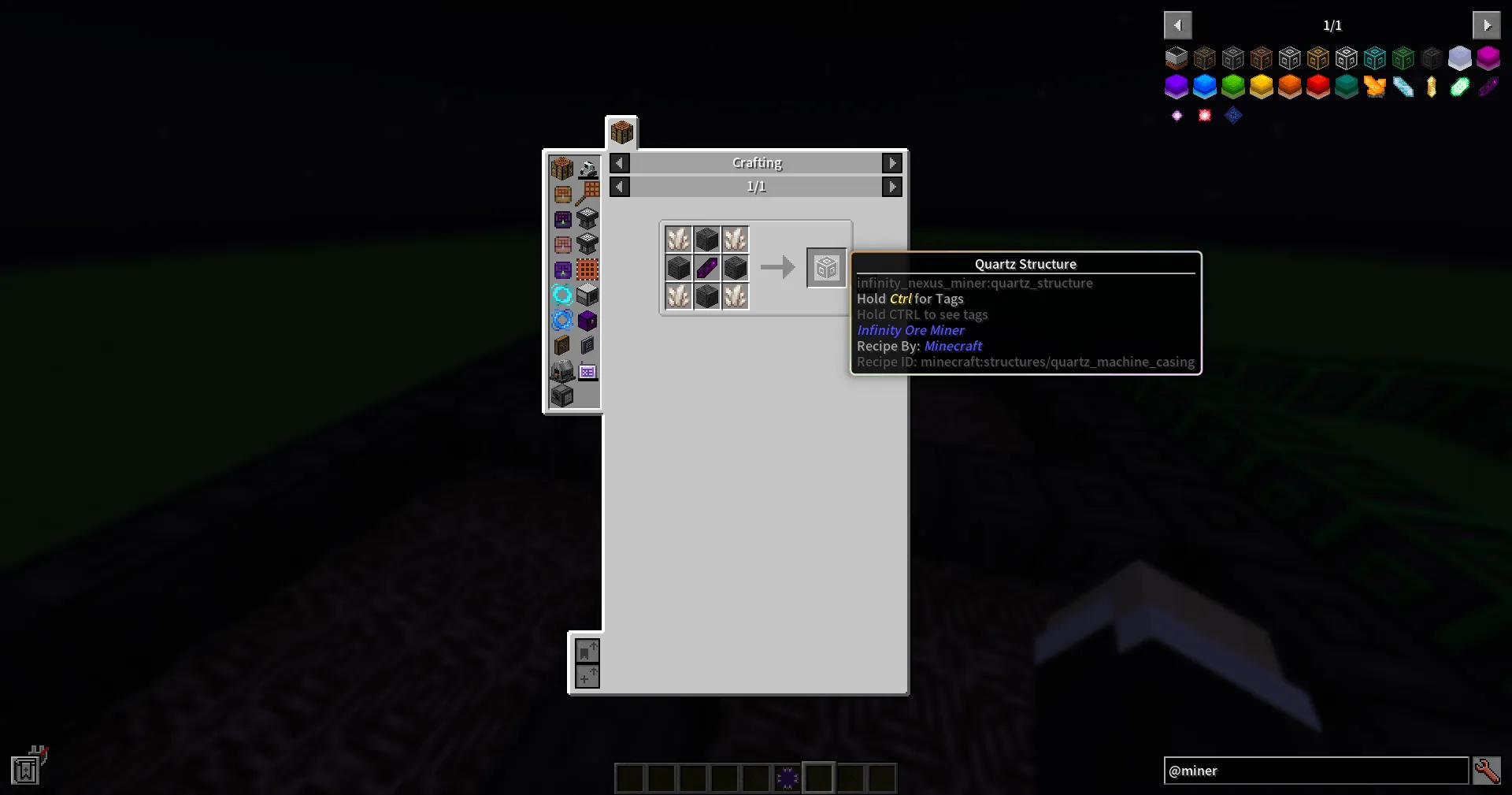 Infinity Nexus Miner, Моды, Minecraft
