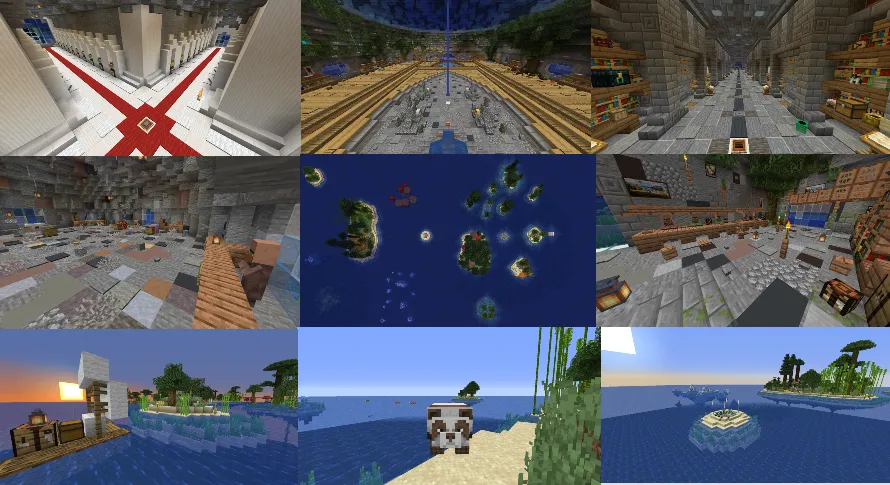 WaterBlock, Карты, Minecraft