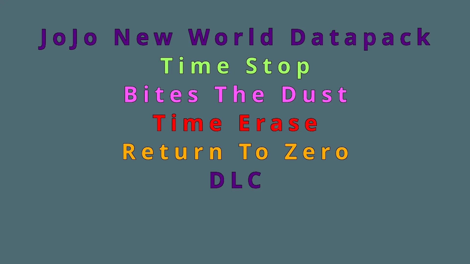 JoJo's Bizzare Time Ability Pack — скриншот 2 (Текстуры, Minecraft)