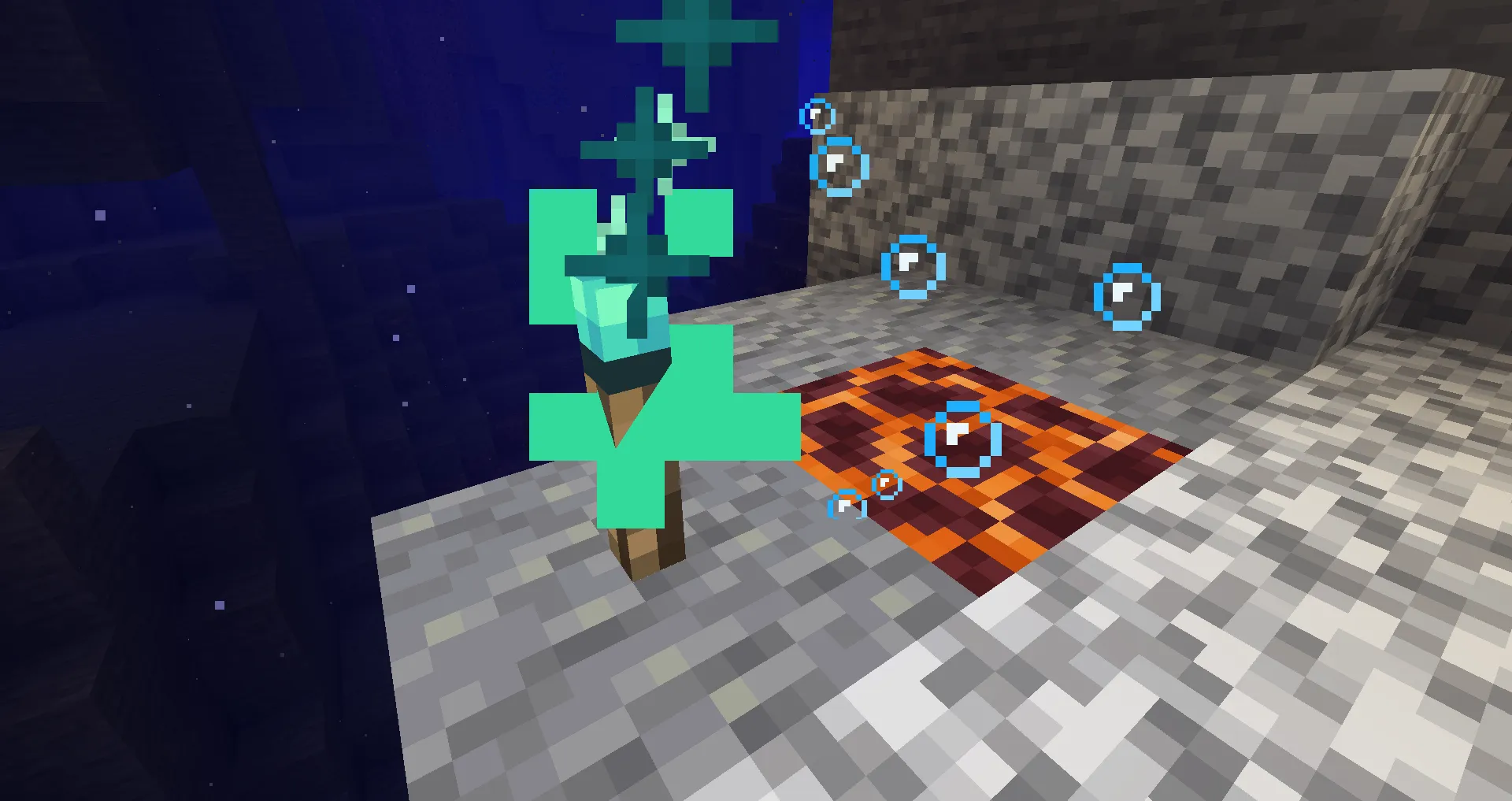 Torches in Water — скриншот 2 (Моды, Minecraft)