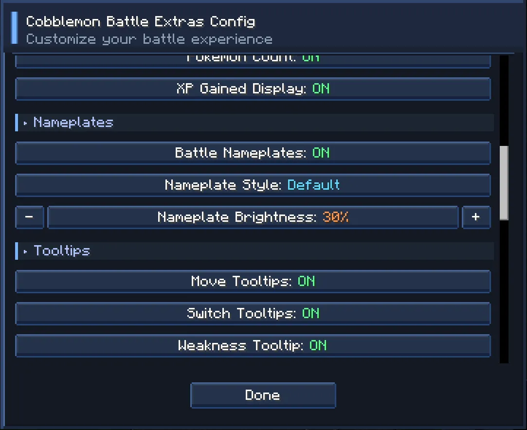 Cobblemon Battle Extras, Моды, Minecraft