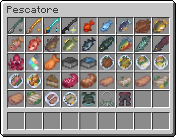 Pescatore, Моды, Minecraft