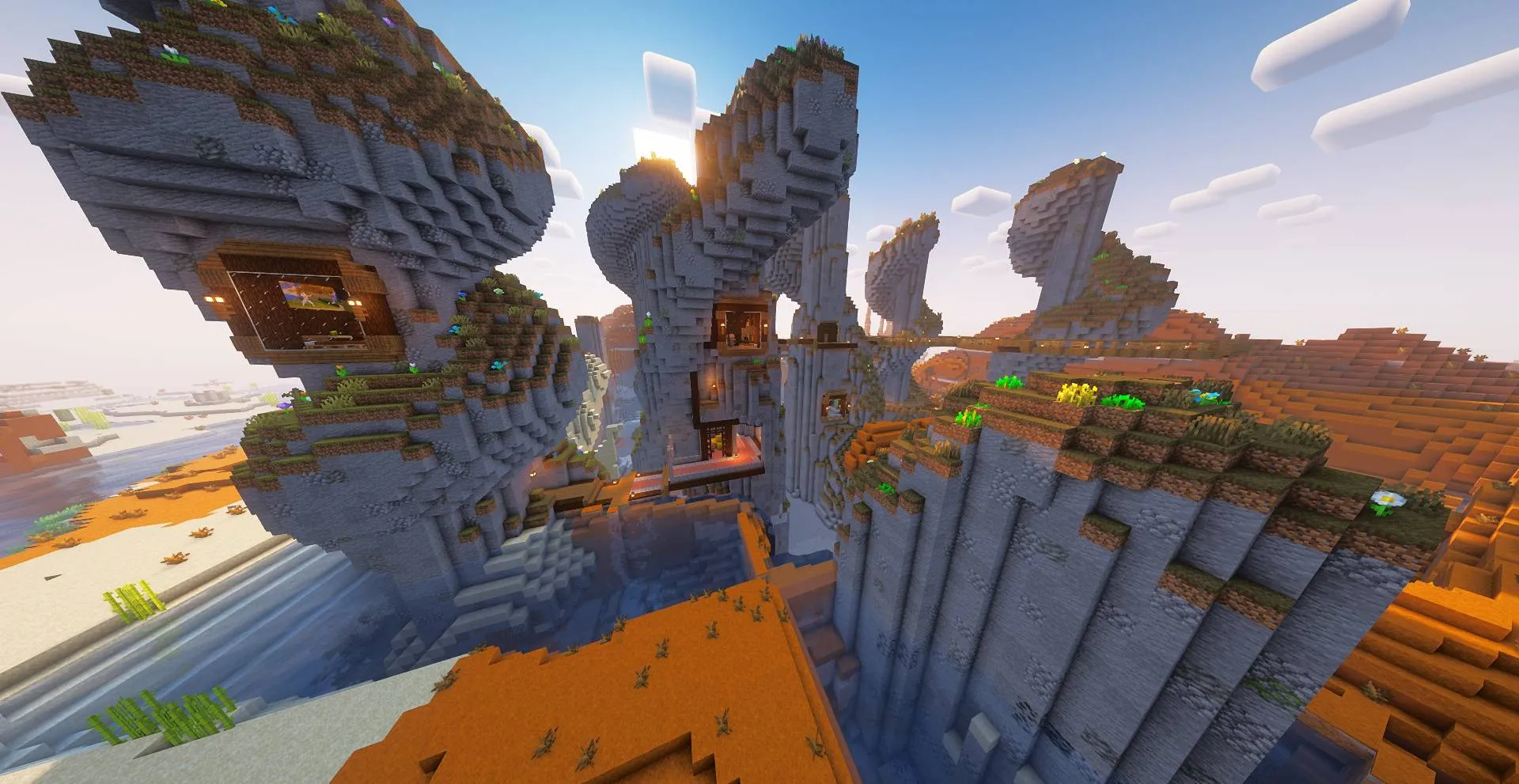 Lios Spiral Tower Villages — скриншот 10 (Моды, Minecraft)